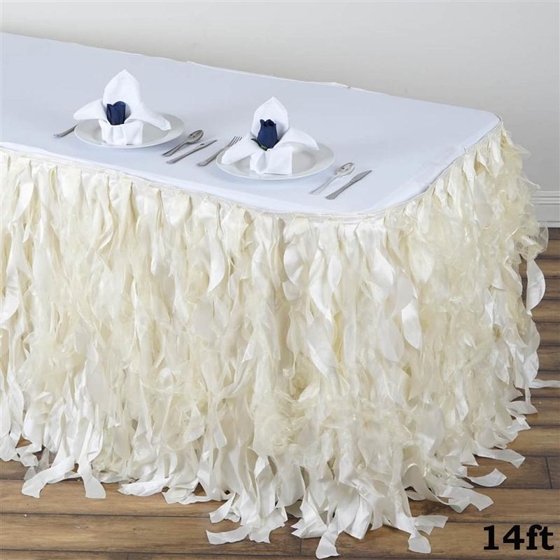 Taffeta Curly Table Skirt SKT_03_002_14