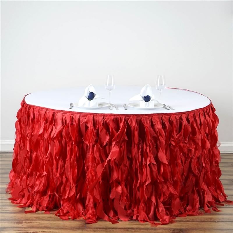 Taffeta Curly Table Skirt SKT_03_017_14