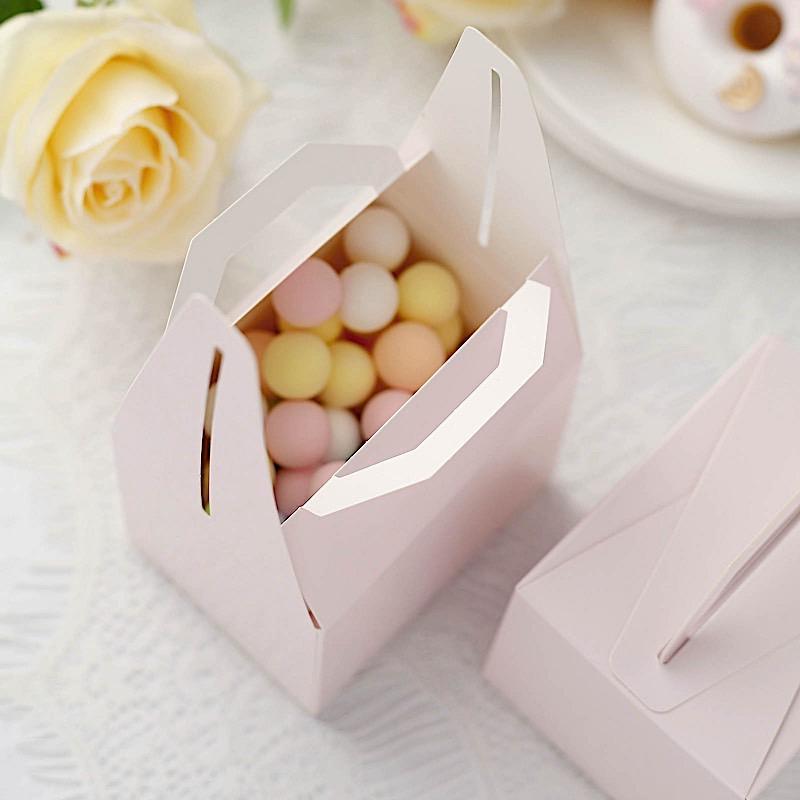 Tote Boxes with Handles for Wedding Favors