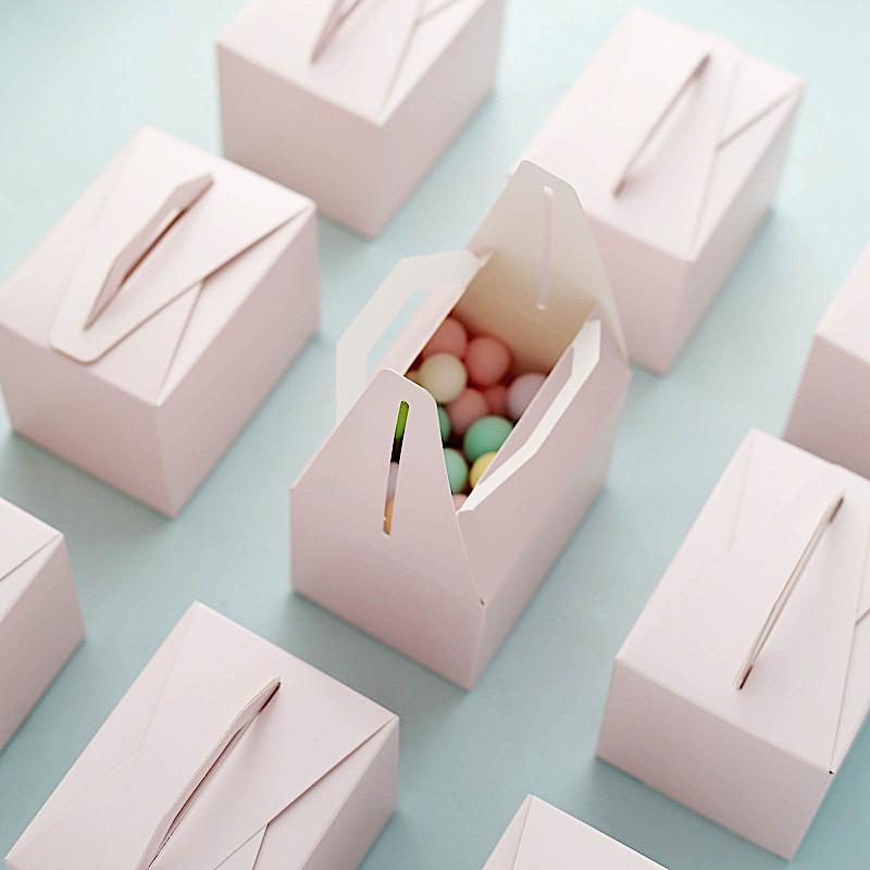 Tote Boxes with Handles for Wedding Favors