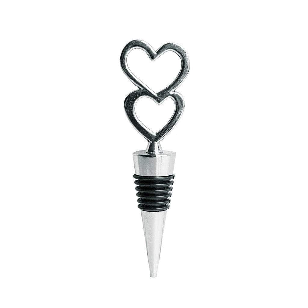 Two Hearts Wine Bottle Stopper Wedding Favors