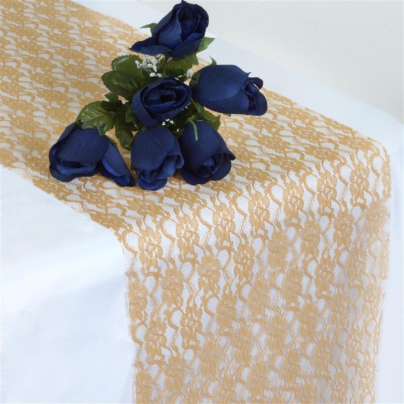 Wedding Lace Flowers Table Runner