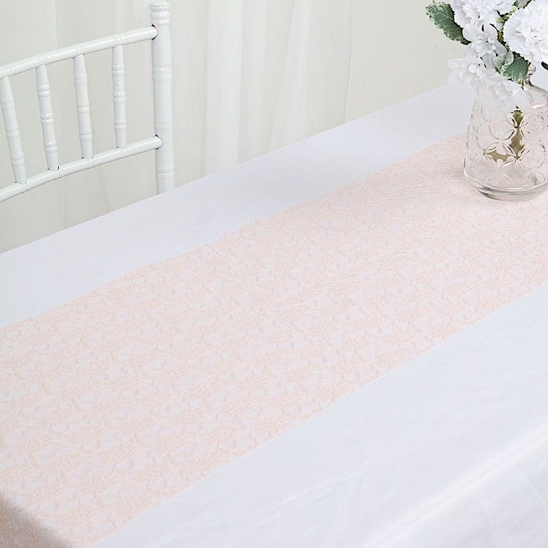 Wedding Lace Flowers Table Runner