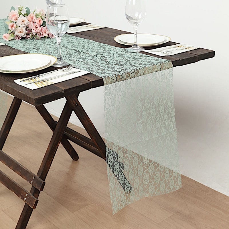 Wedding Lace Flowers Table Runner