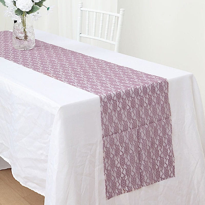 Wedding Lace Flowers Table Runner RUN_LACE_073