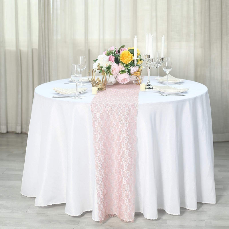 Wedding Lace Flowers Table Runner RUN_LACE_080