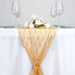 Wedding Lace Flowers Table Runner RUN_LACE_GOLD