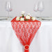 Wedding Lace Flowers Table Runner RUN_LACE_RED