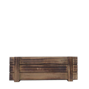 Wood Rectangular Box Planter Holders Centerpieces Dark Brown