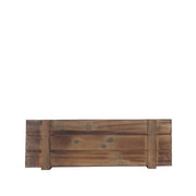 Wood Rectangular Box Planter Holders Centerpieces Dark Brown