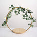 Wood with Round Geometric Metal Arch Cake Display Stand - Gold