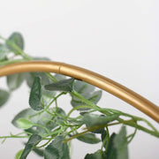 Wood with Round Geometric Metal Arch Cake Display Stand - Gold