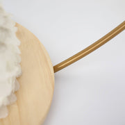 Wood with Round Geometric Metal Arch Cake Display Stand - Gold